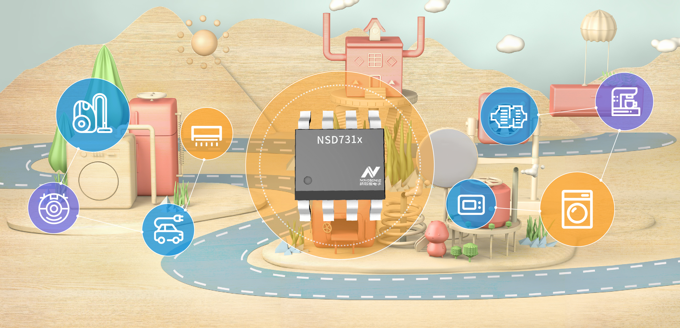 fun88官网直流有刷电机驱动NSD731x系列发布多款新品，任君挑选！